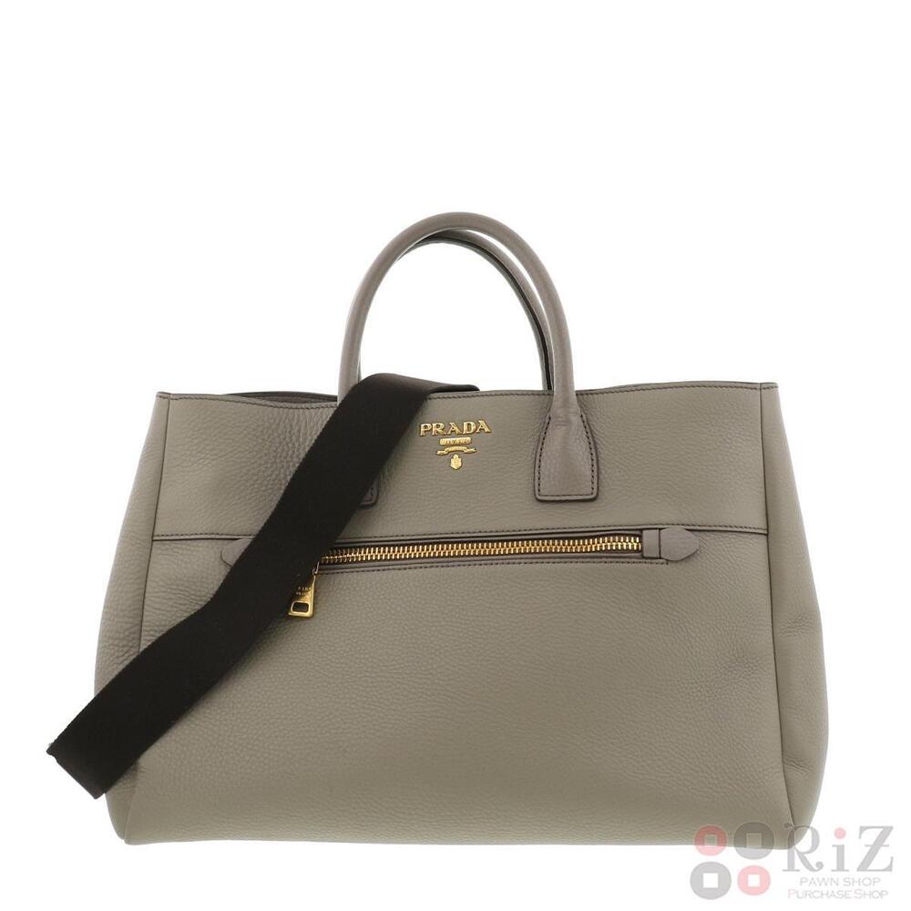 PRADA Shoulder Bag Messenger Gray - Picture 1 of 6